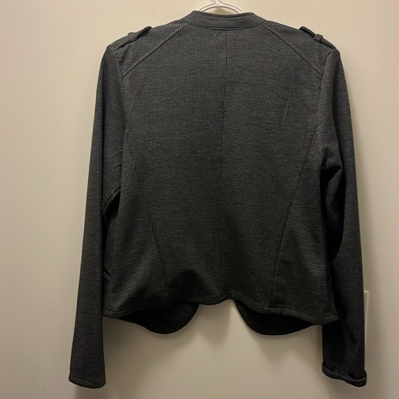 Maurice’s gray/black houndstooth Open front blazer size Medium - Picture 5 of 9